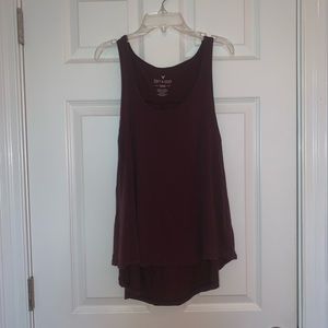 Burgundy tank top